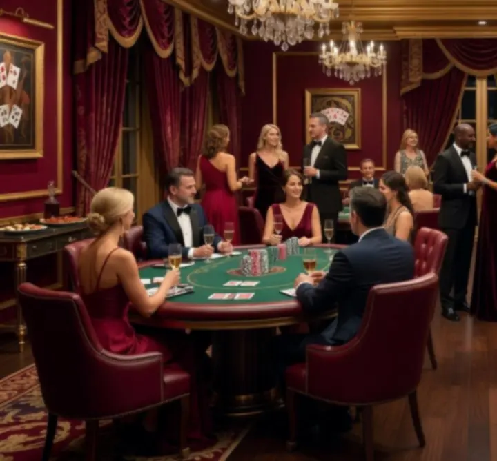 Premium atmosfera pokerowa na eleganckim evencie
